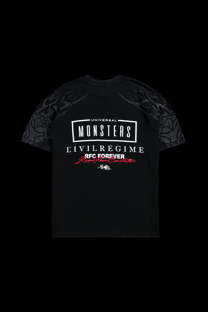 Monsters Of The Universe American Classic Oversized Tee in Vintage Black