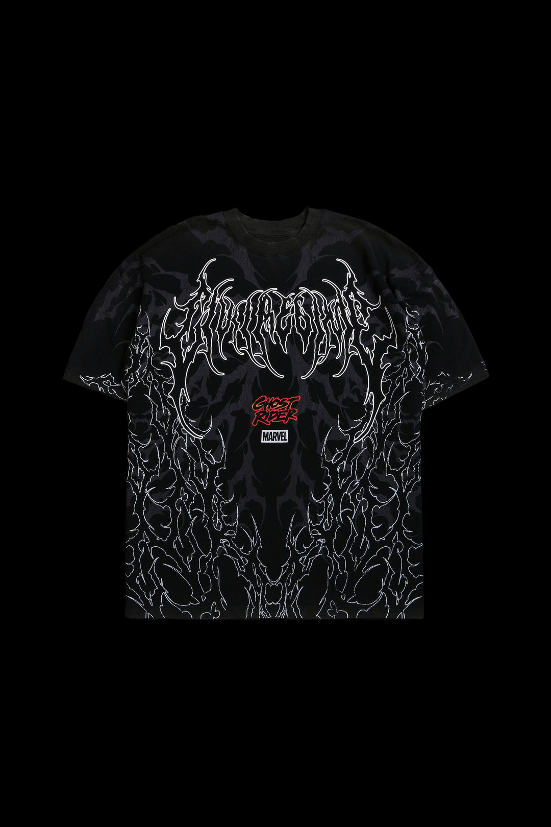 Ghost Rider And Me American Classic Oversized Tee in Vintage Black