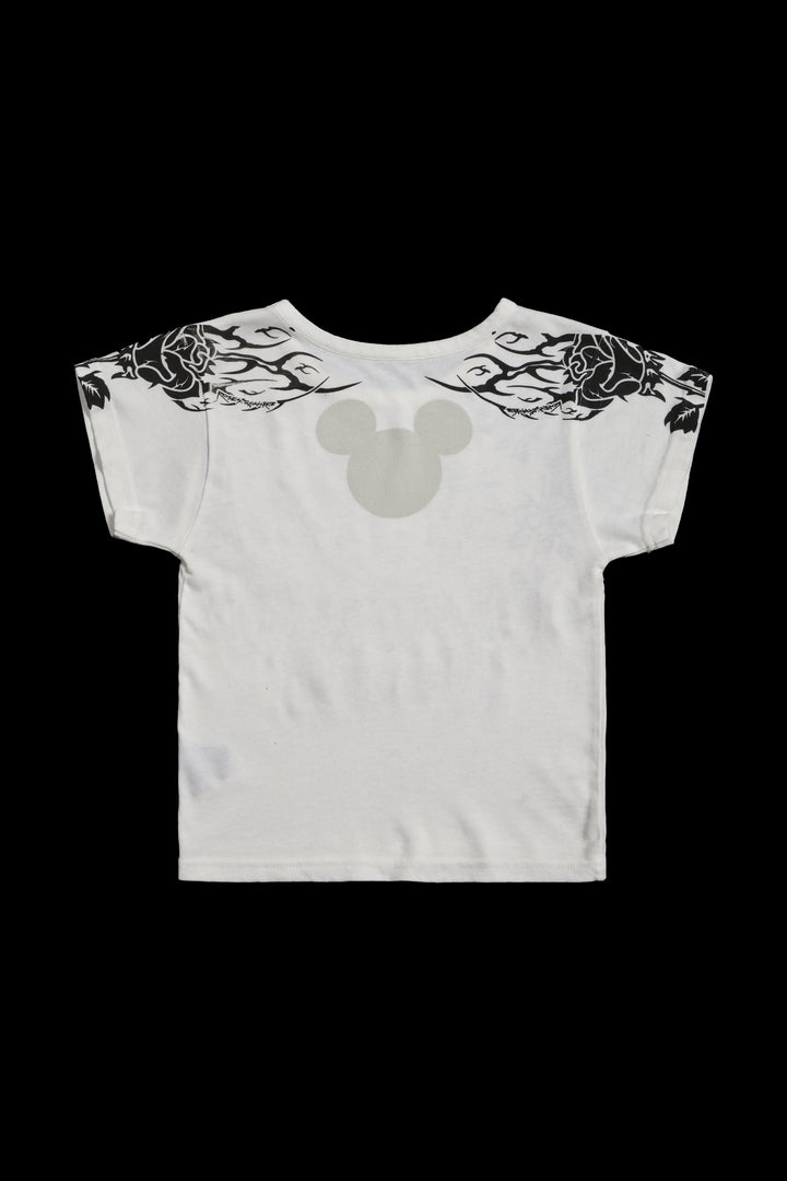 Metal Mickey Baby Tee in Butter
