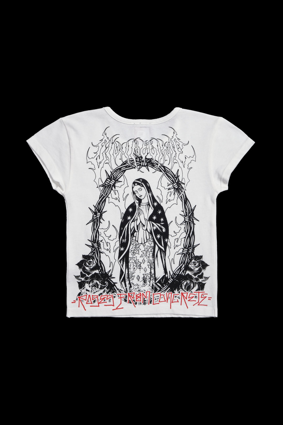 Crown Killer Baby Tee in White