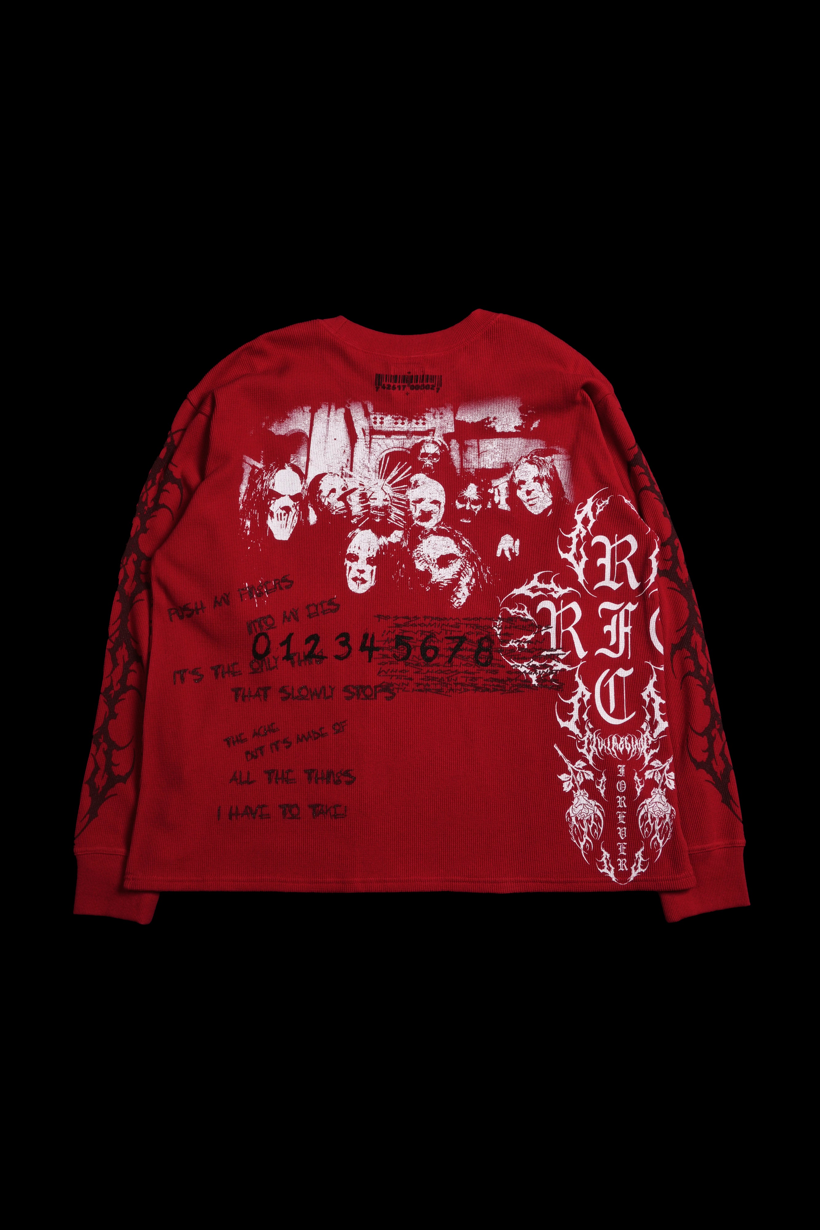 Cruel World Obsidian Waffle Thermal in Equestrian Red – Civil Regime