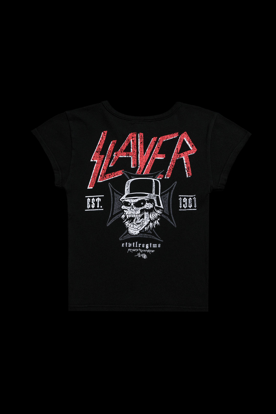 Legacy Est. 1981 Baby Tee in Black