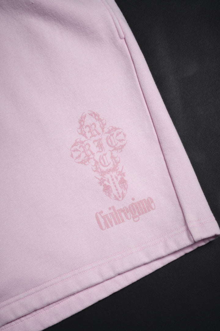 Concrete Sin Baggy Shorts in Sun Wash Baby Pink