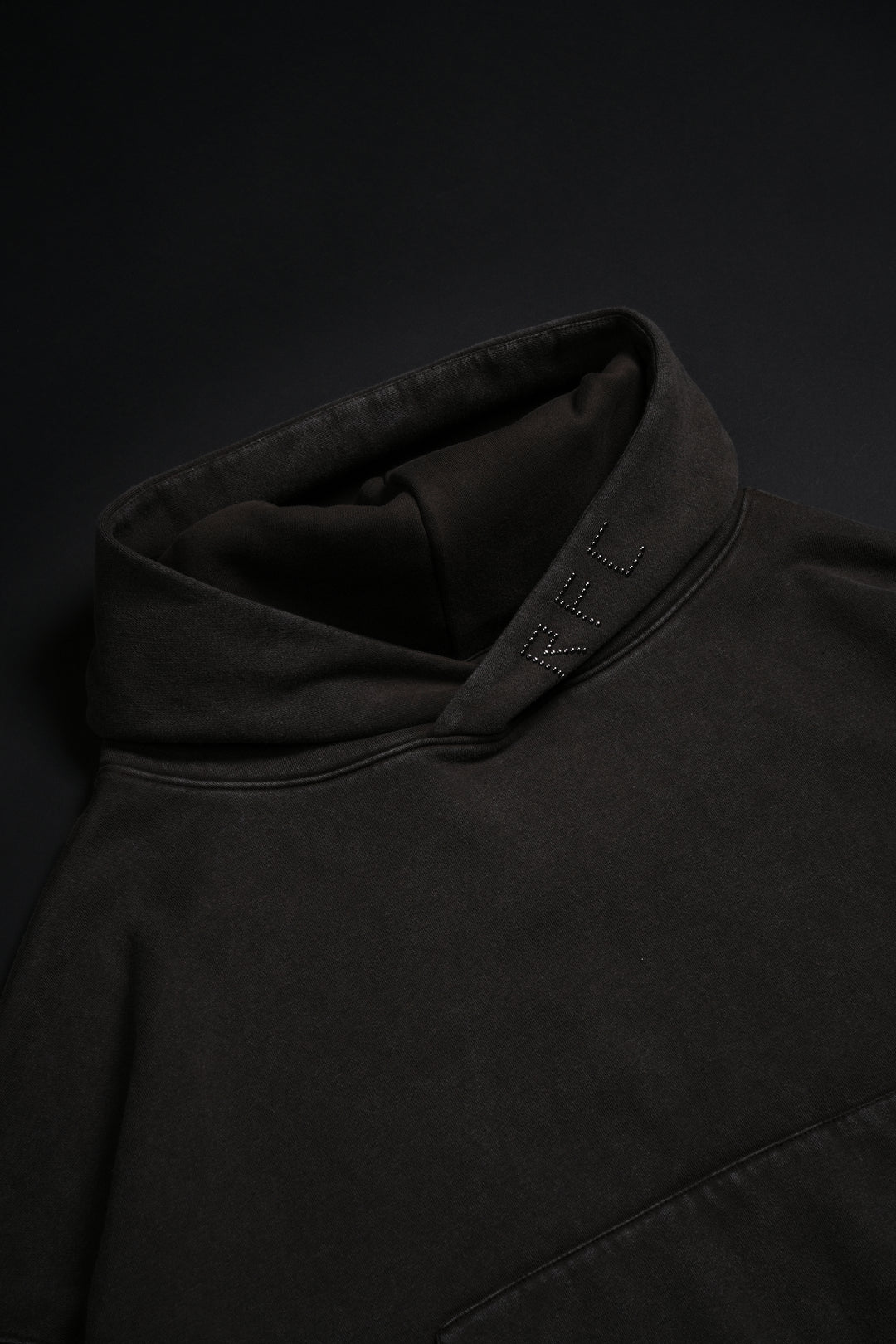 Concrete Sin Odin Oversized Cropped Hoodie in Sun Wash Brown