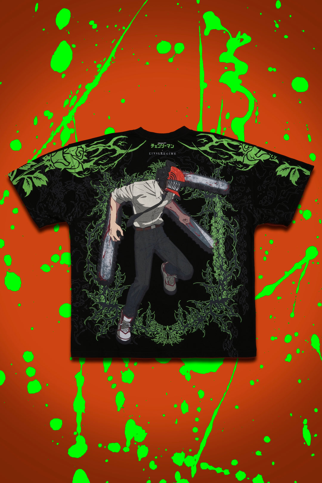 Green Blood American Classic Oversized Tee in Black
