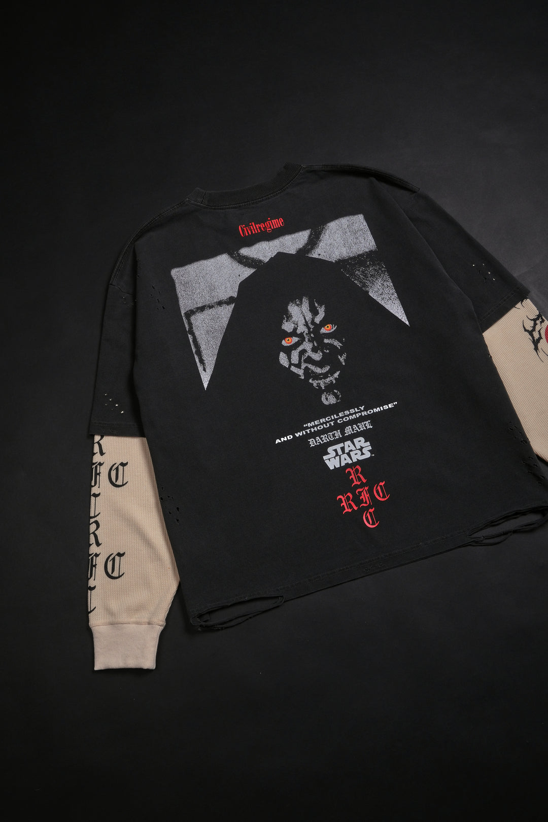 Malice Incarnate Twofer Thermal Sleeves in Vintage Ashes/Butter