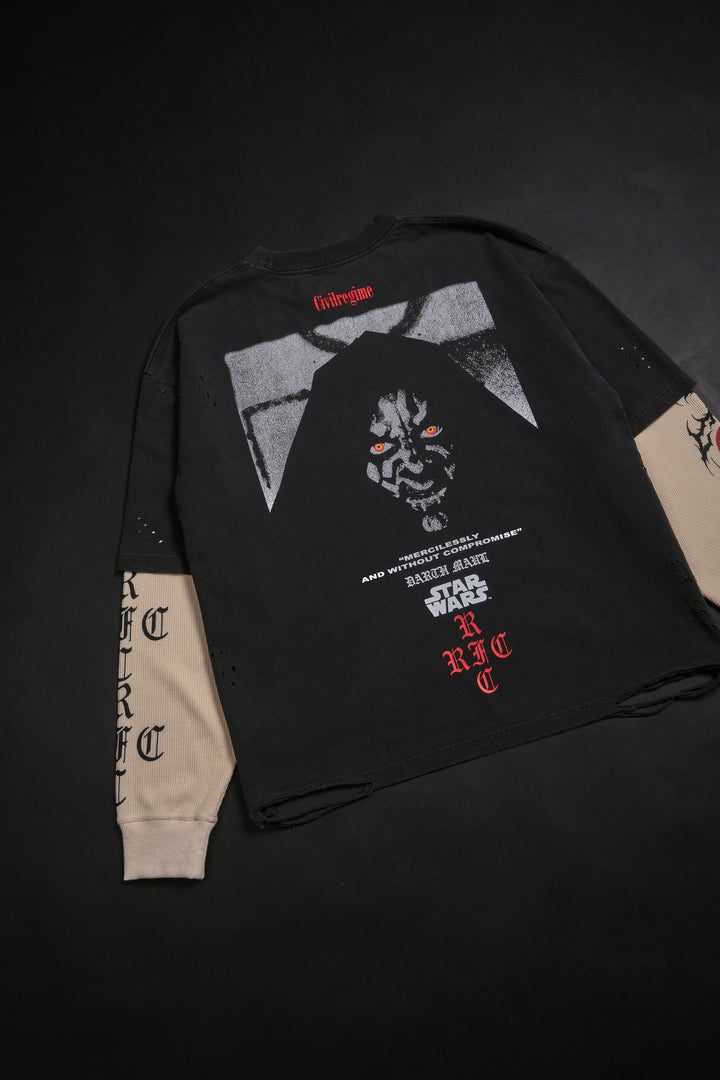 Malice Incarnate Twofer Thermal Sleeves in Vintage Ashes/Butter