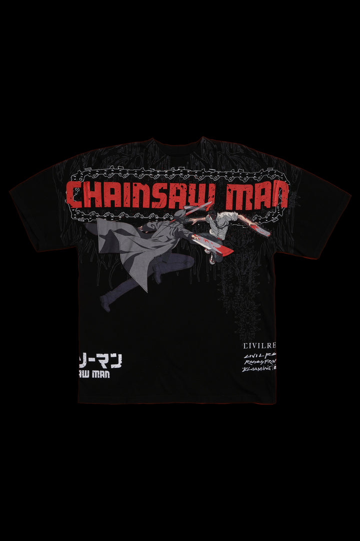 Pursuit Of Vengeance American Classic Oversized Tee in Black