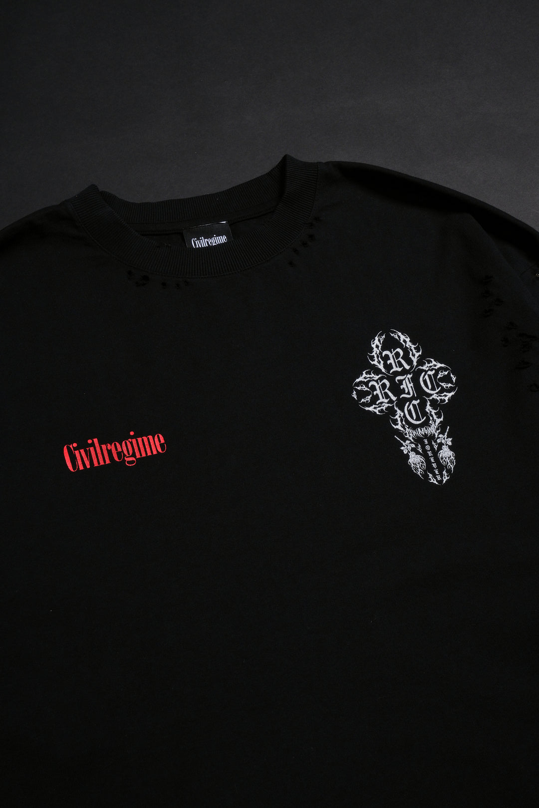 Darkness In My Bones Twofer Thermal Sleeves in Black/Butter