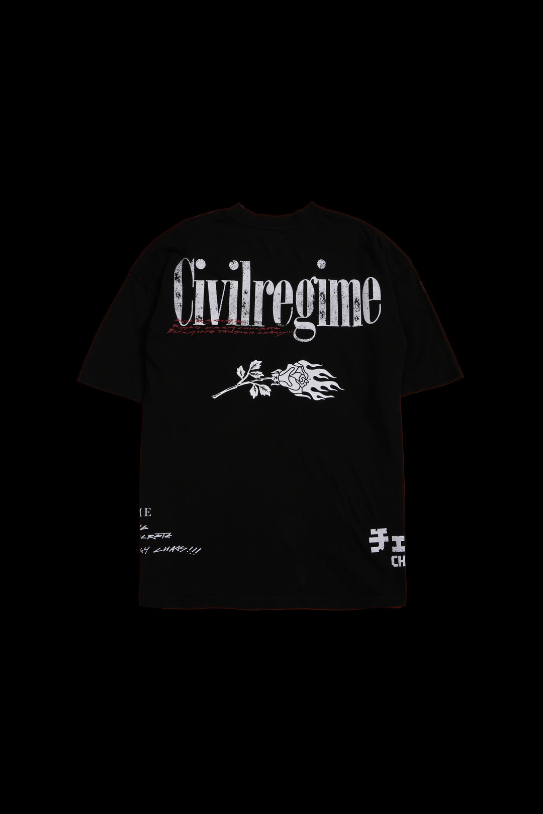 Pursuit Of Vengeance American Classic Oversized Tee in Black
