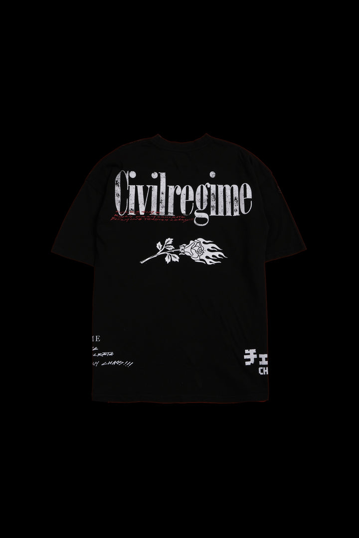 Pursuit Of Vengeance American Classic Oversized Tee in Black