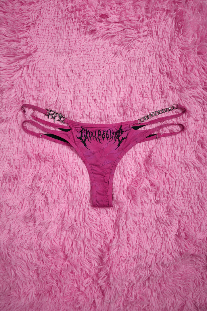 Sinful Sweetheart Chainkini Bottom in Pink