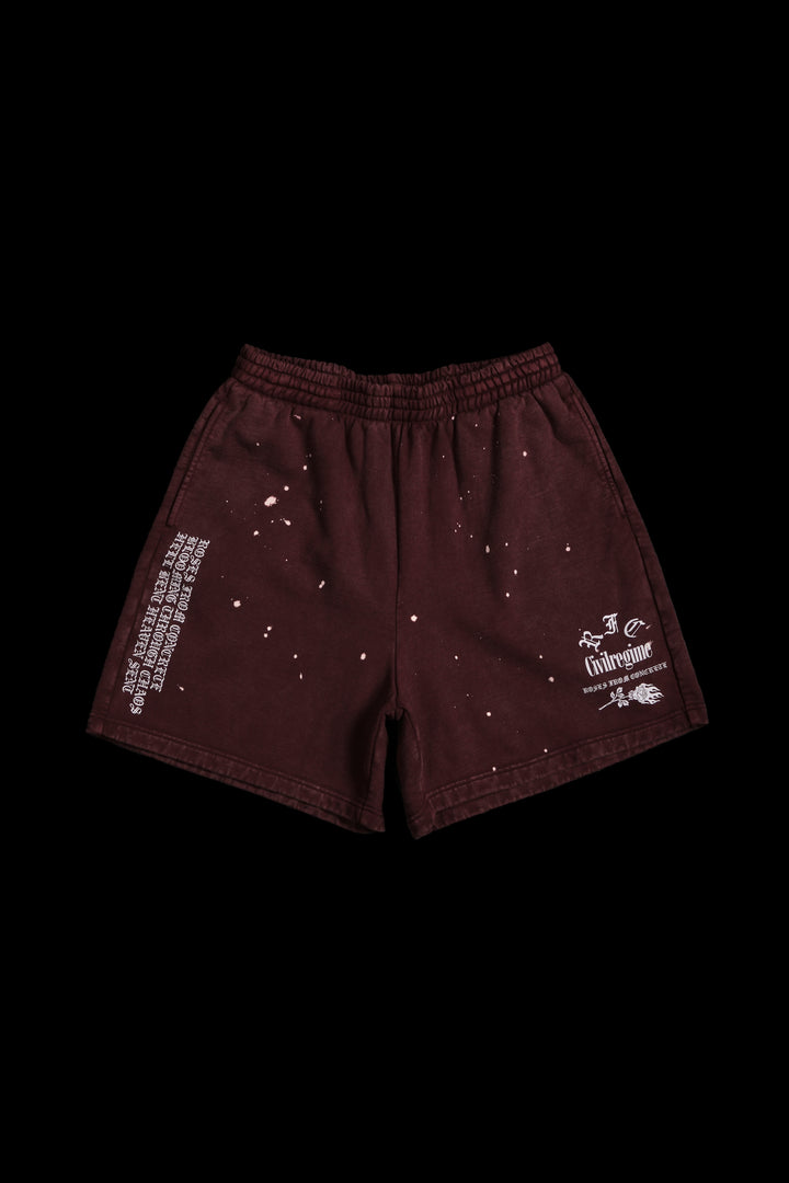 Realm Rising Baggy Shorts in Deep Red