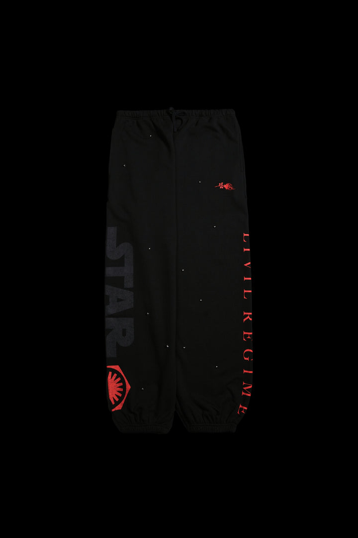 Snow Shadows Lounger Sweat Pants in Black