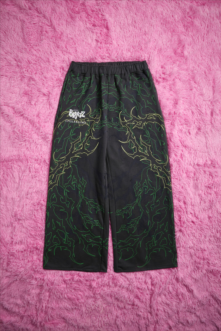 Better Than You Ultra Lowrise Wide Leg Fleece Pants in Vintage Ashes