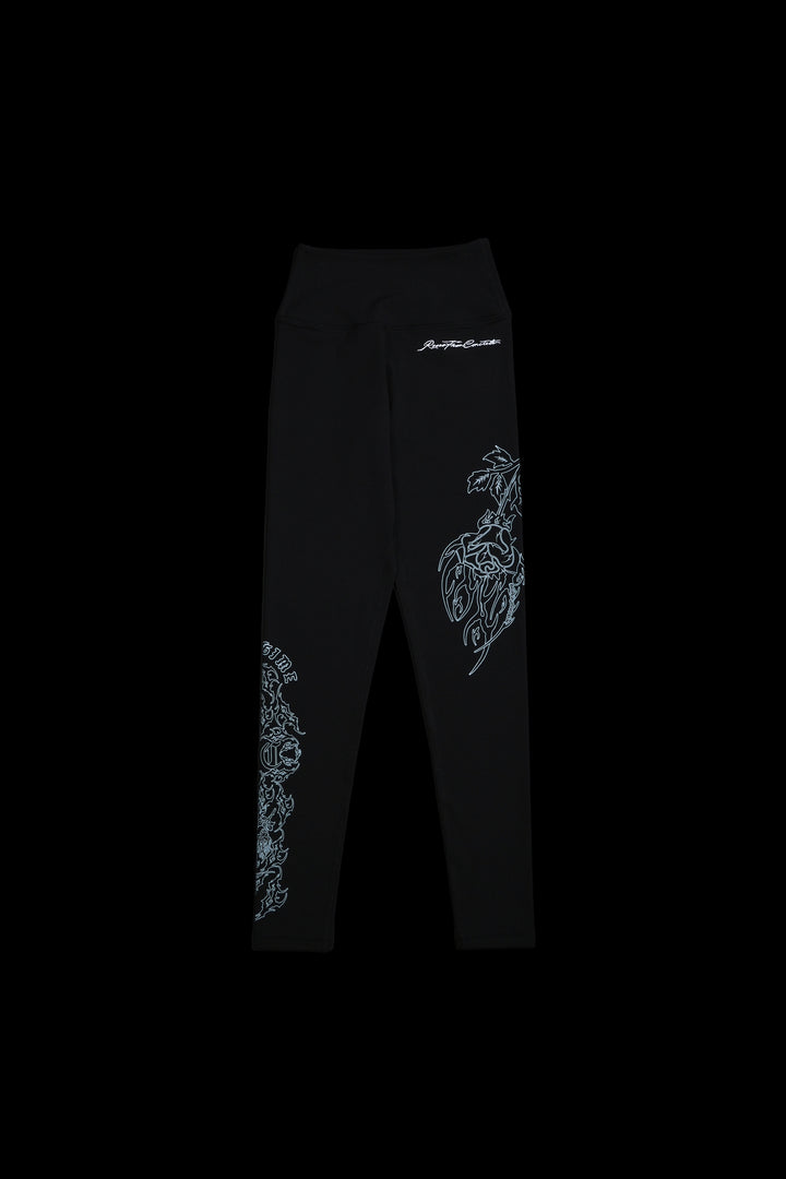 Blue Blush Thea Energy Leggings in Black