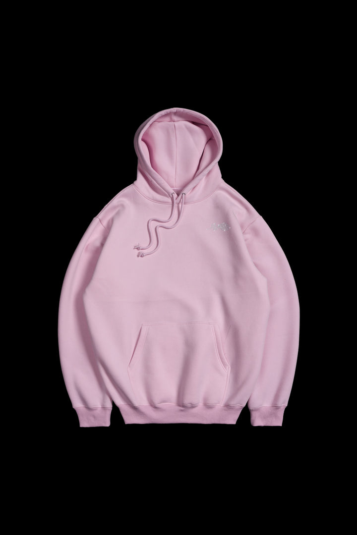 Concrete Stone Regime Hoodie in Baby Pink