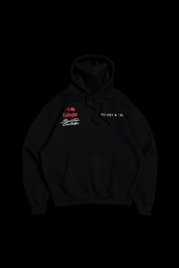 Mickey And Friends Regime Hoodie in Black
