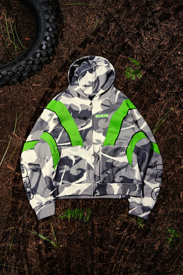 Arctic Warfare Civil Zip Up Hoodie in Camo