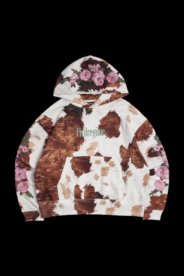 Core Brigade Forever Hoodie in Cow Print