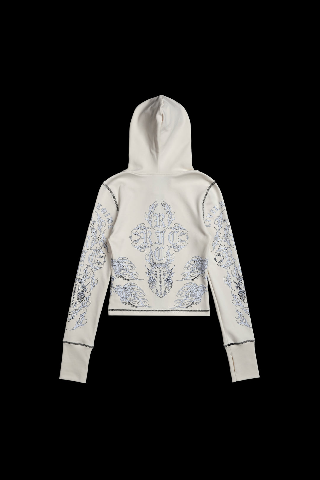 Ghost Rose Pookie Zip Up Hoodie in Butter