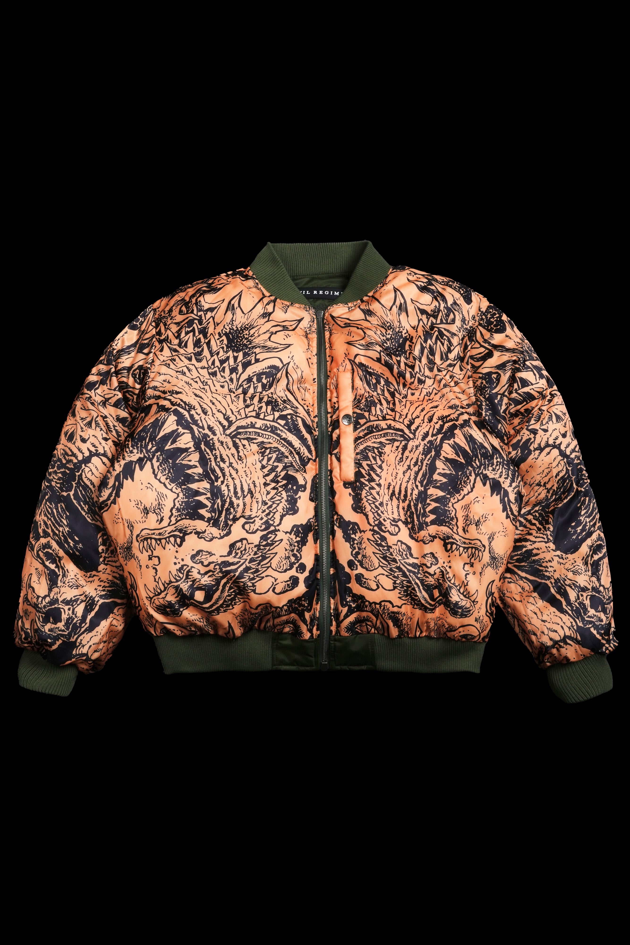 Zilla's Wrath Concrete Bomber Jacket in Cypress Green – Civil Regime