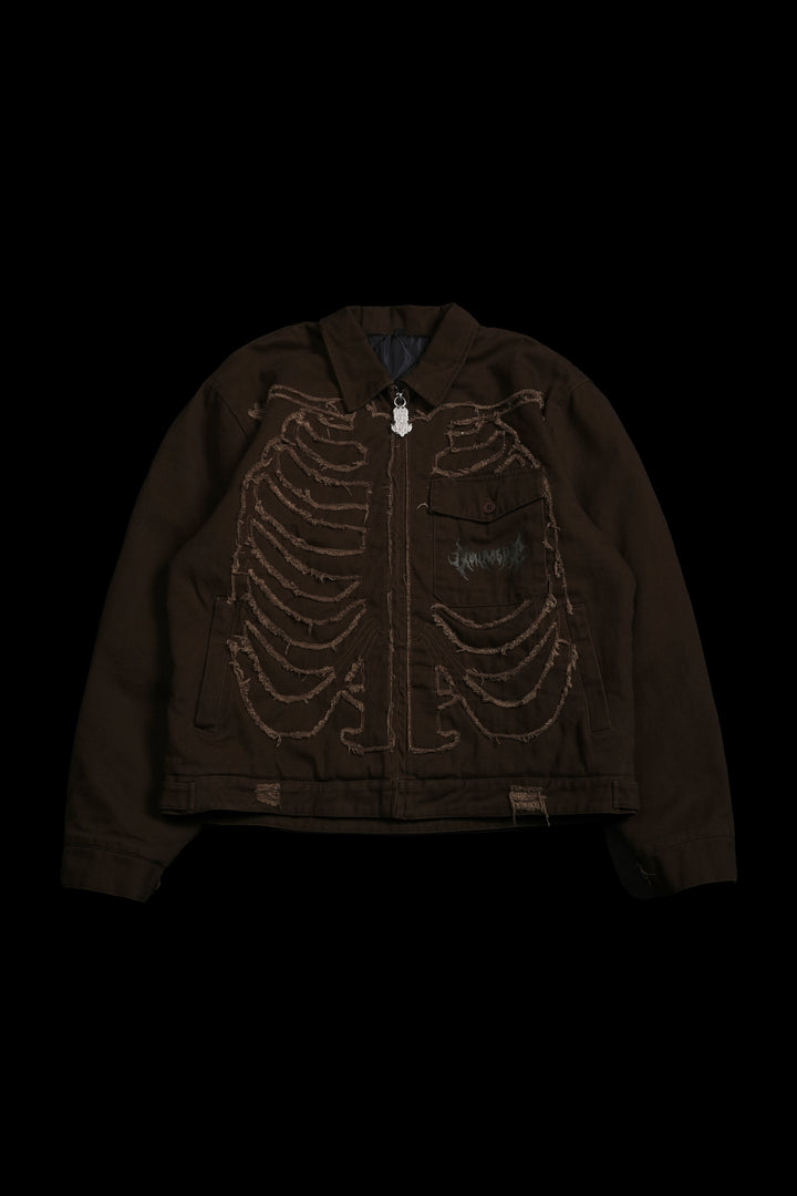 I Have A Dark Secret Work Jacket in Brown