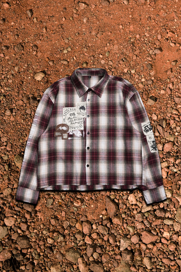 Wanted Cad Bane Ivar Flannel in Brown Plaid