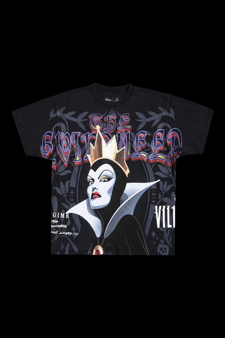 Wicked Queen Boxy Tee in Vintage Black