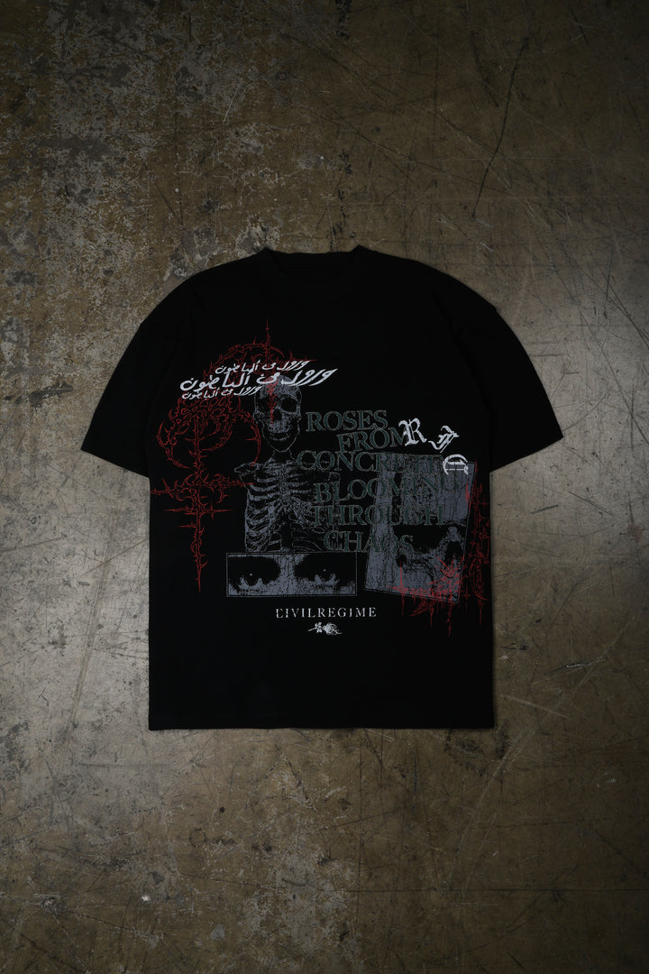 End Of The Line 199X Oversized Tee in Black