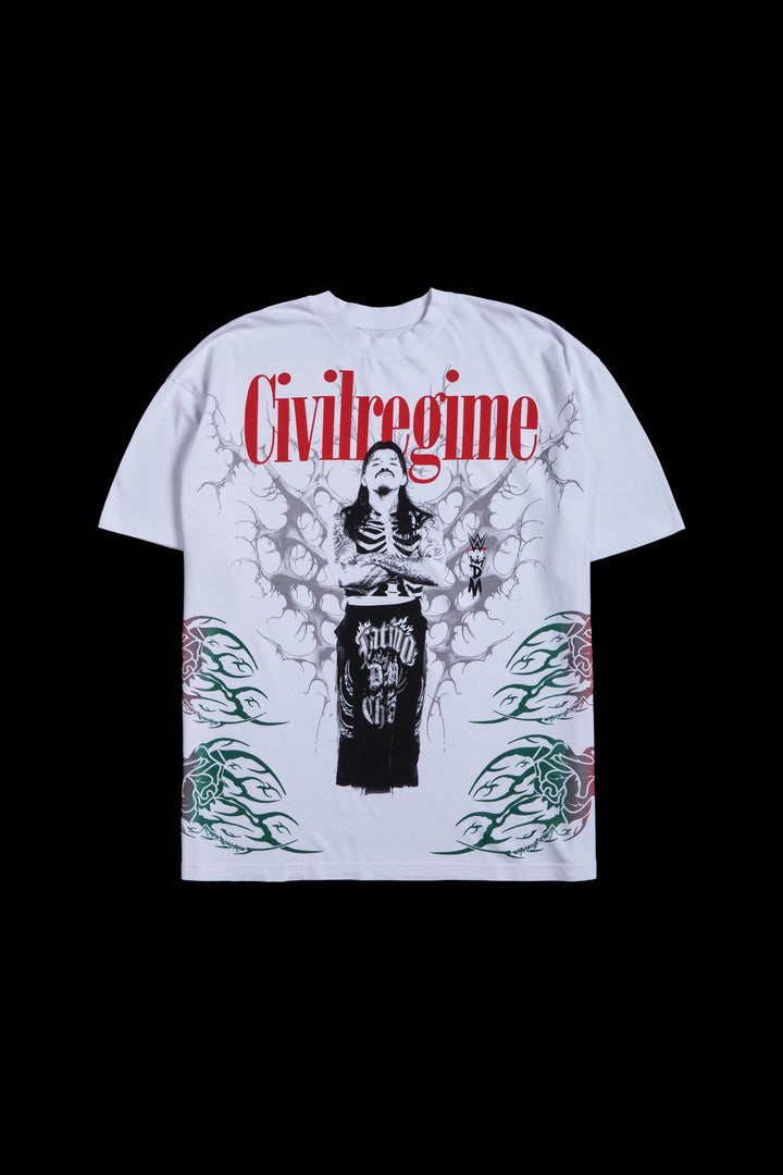Heir To Heat American Classic Oversized Tee in White