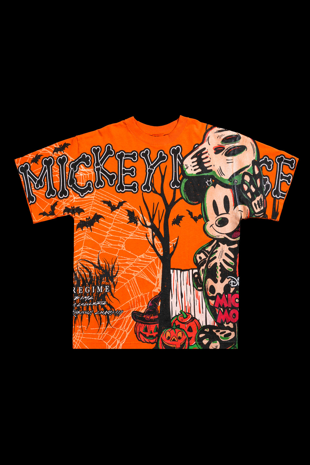 Cursed Bones "SBS" 199X Oversized Tee in Hallow Orange