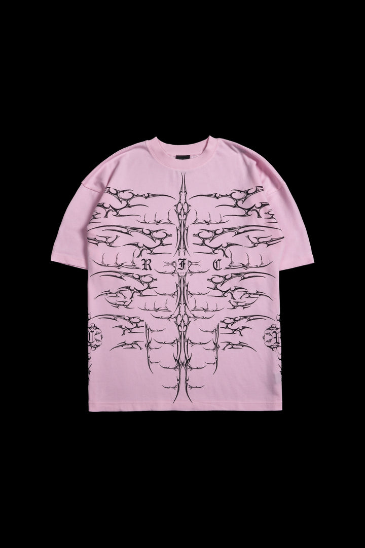 Chaos Regime American Classic Oversized Tee in Baby Pink