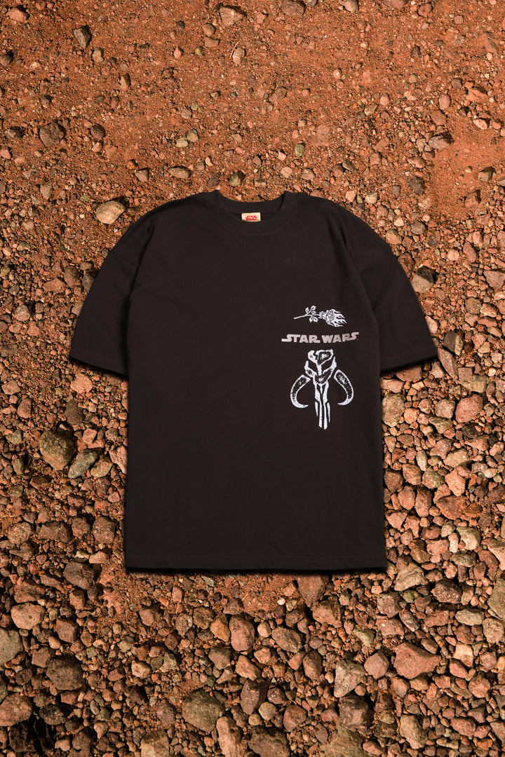 Din Djarin American Classic Oversized Tee in Fudge