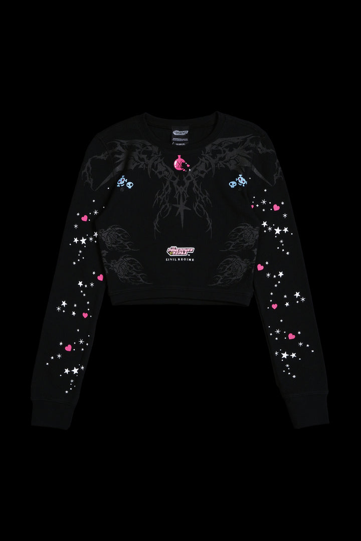 Contamination Crop Waffle Thermal in Black