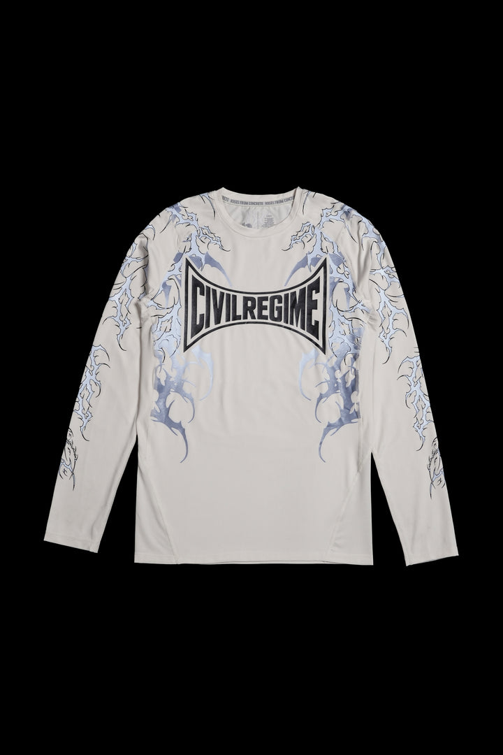 Corpse Cross Flex Scoop L/S Compression Shirt in Butter