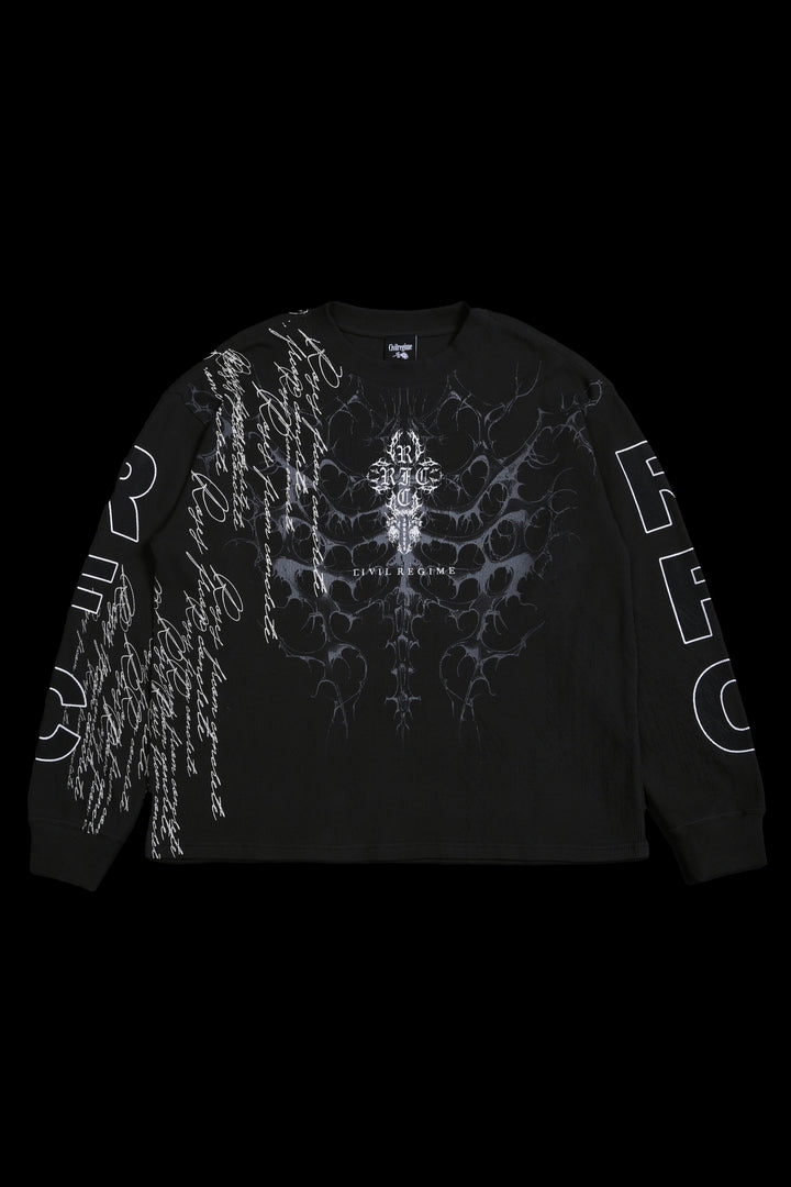 Winter Wraith Obsidian Waffle Thermal in Charcoal