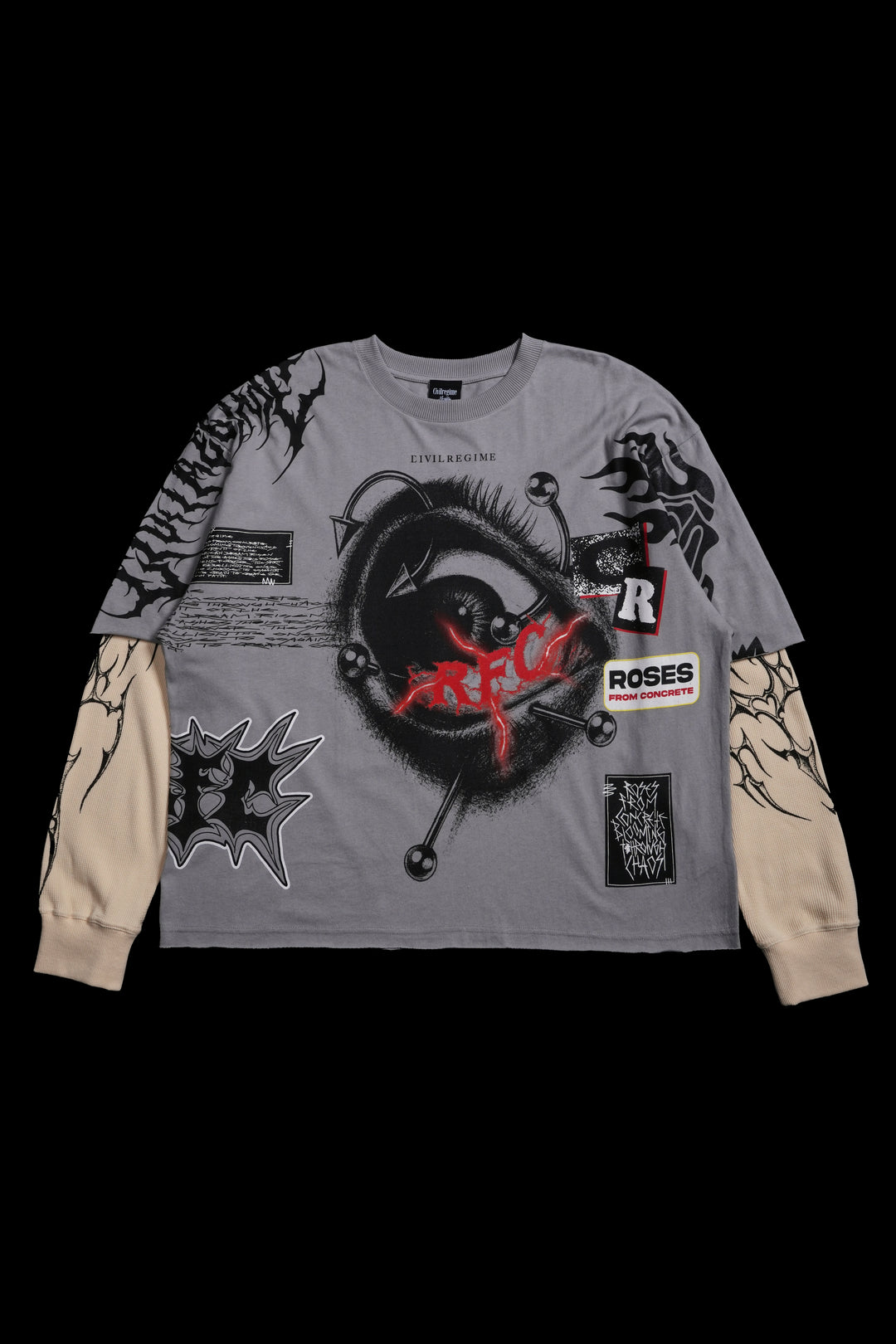 Eyesore 199X Twofer in Ash Gray/Butter