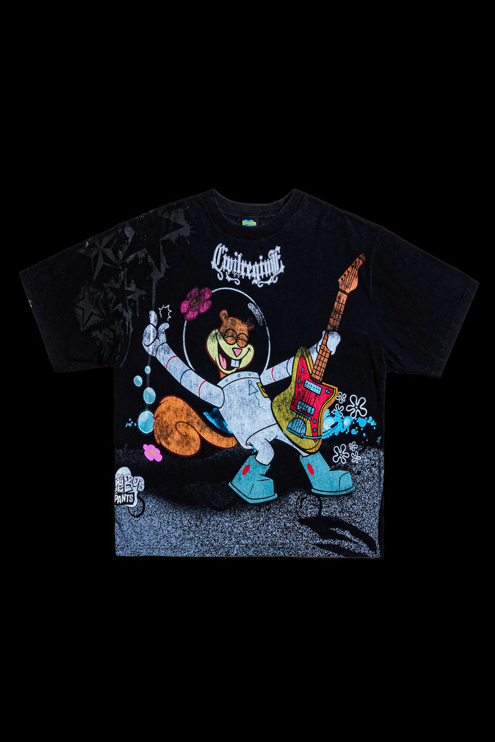 Krust Punk "Side By Side" 199X Oversized Tee in Vintage Black