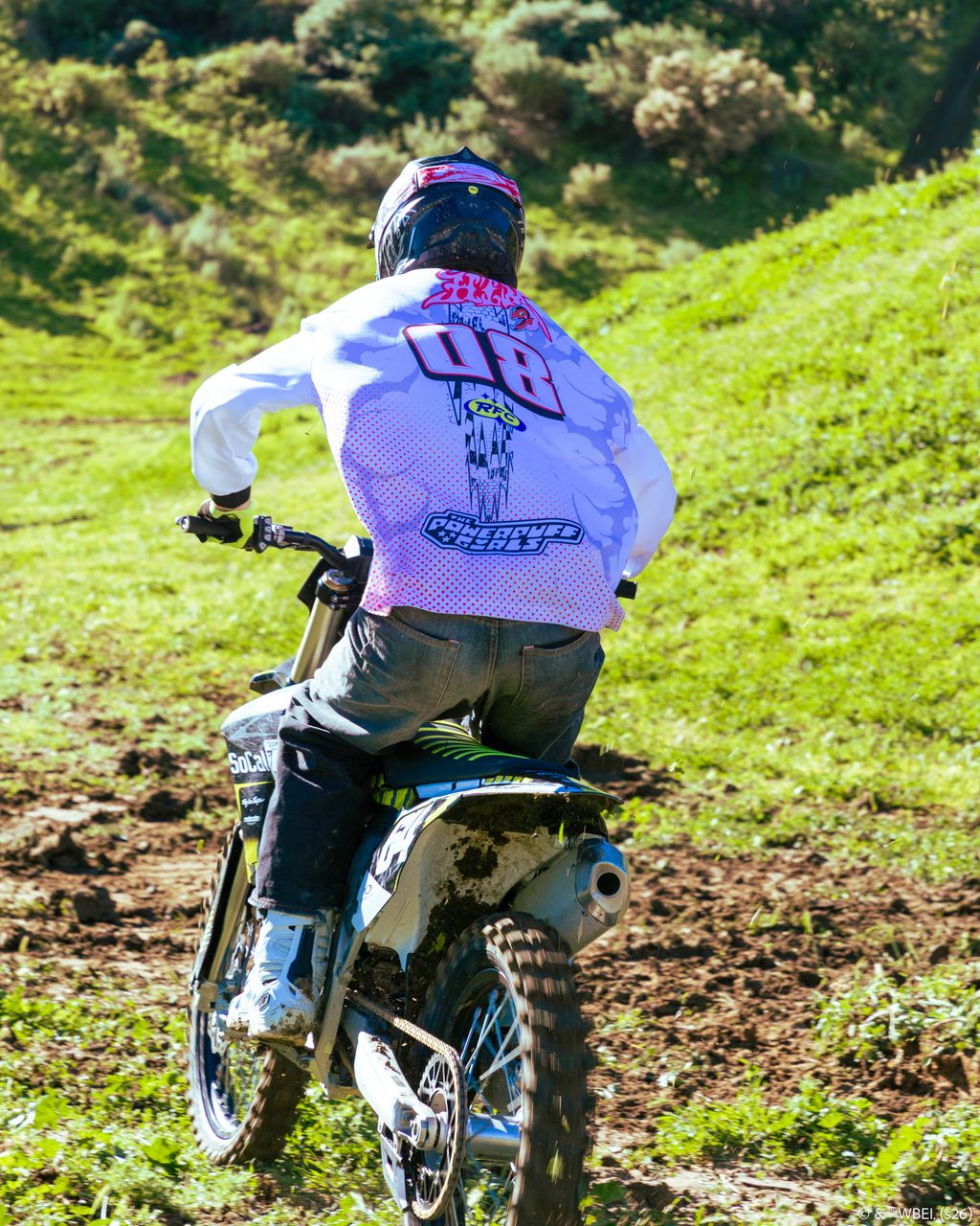 Him L/S Moto Jersey in White