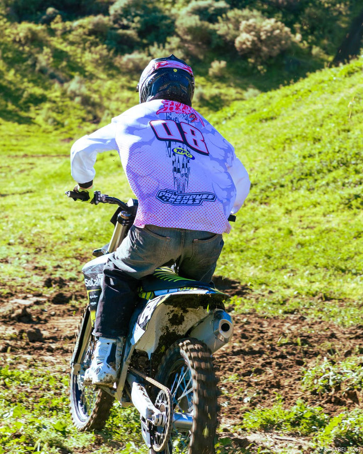 Him L/S Moto Jersey in White