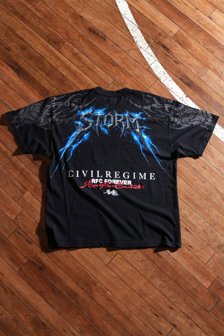 Full Storm American Classic Oversized Tee in Black