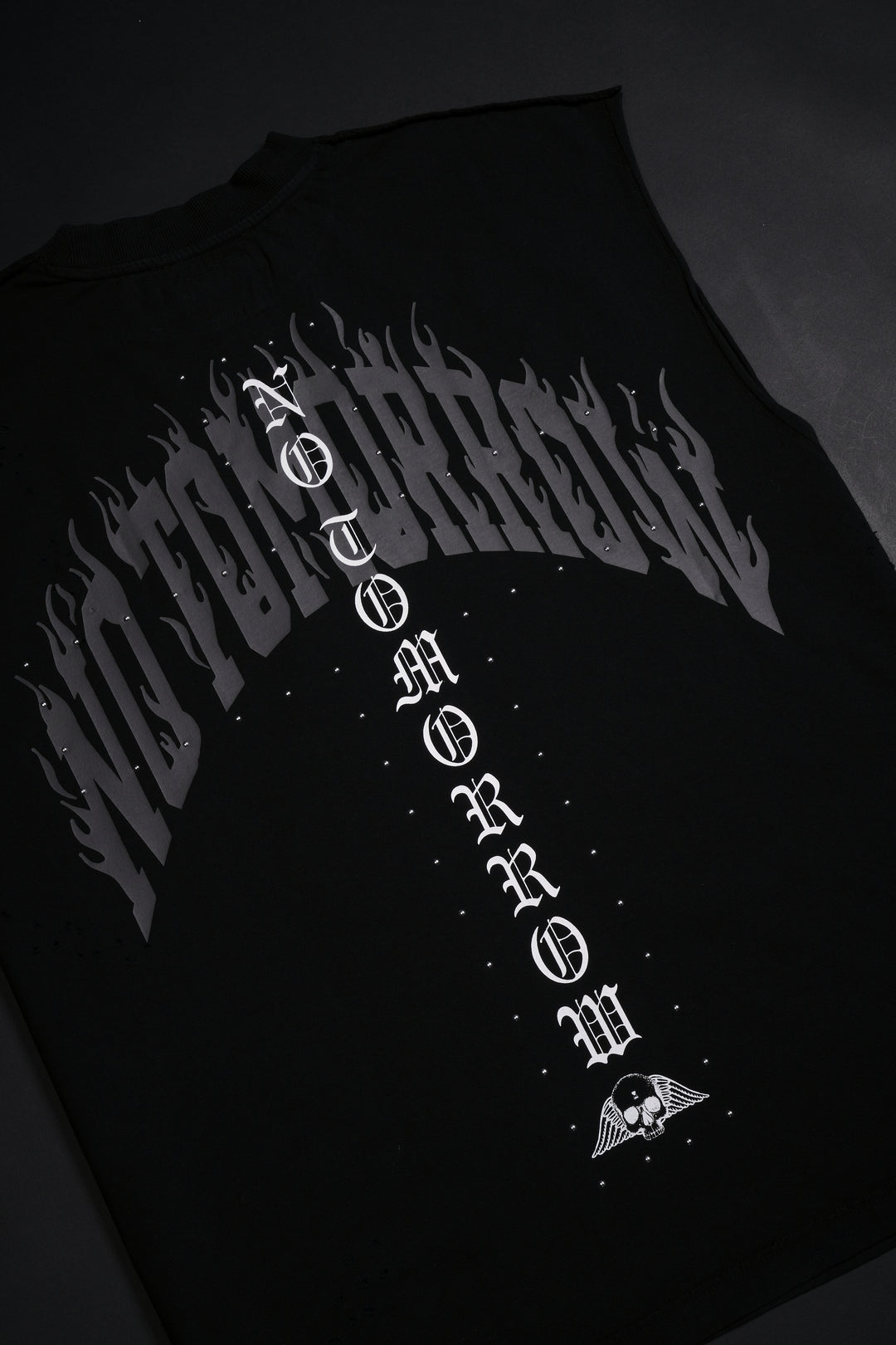 Spinal Studs FMR Muscle Tee in Black
