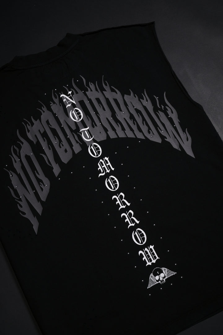 Spinal Studs FMR Muscle Tee in Black