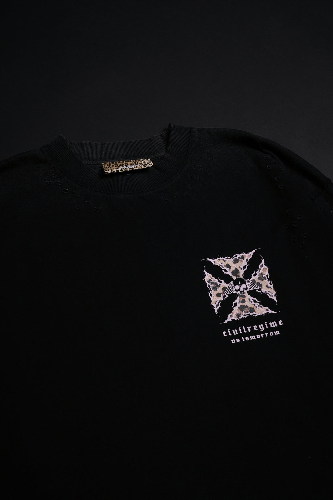 Iron Skull FMR Tee in Leopard/Black