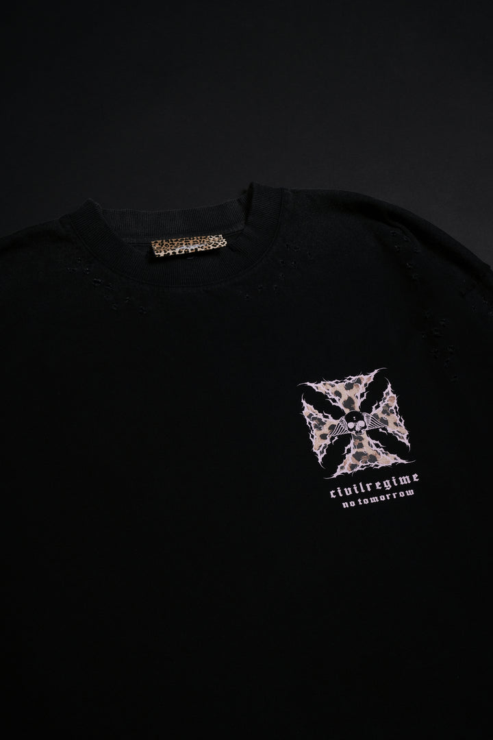 Iron Skull FMR Tee in Leopard/Black