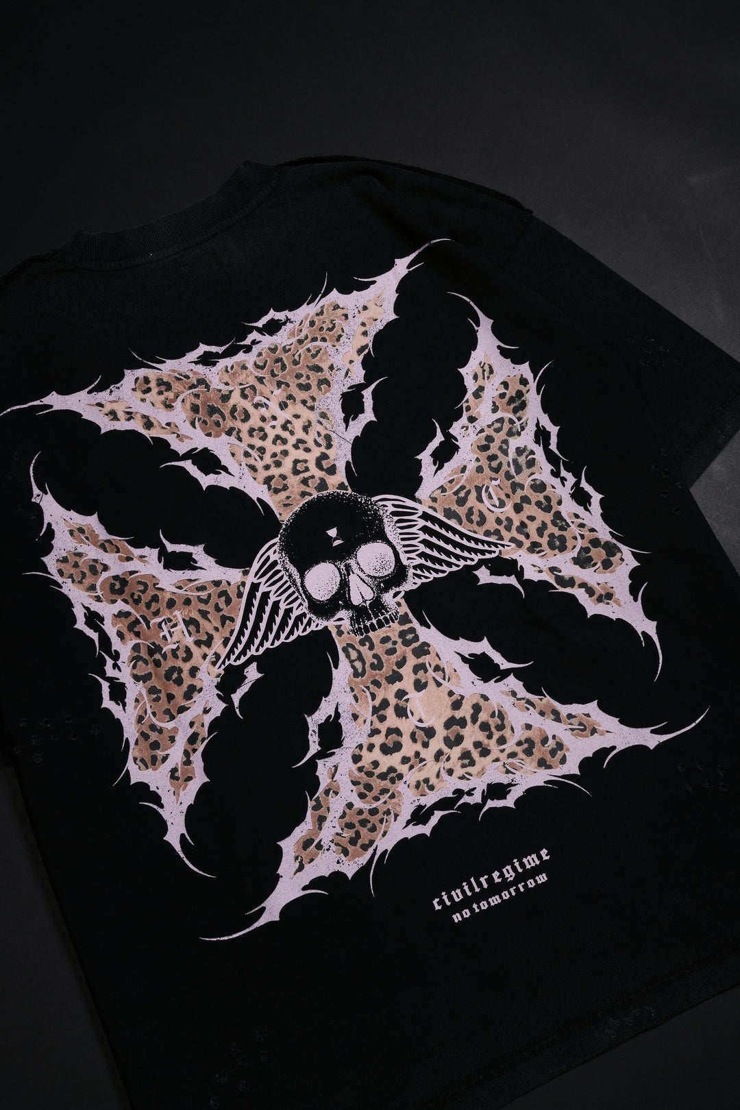 Iron Skull FMR Tee in Leopard/Black