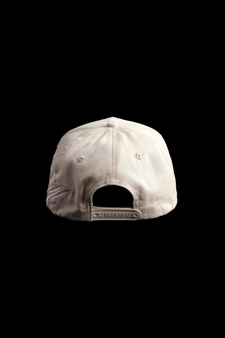 F*ck Off 5 Panel Strapback Hat in Black/Butter