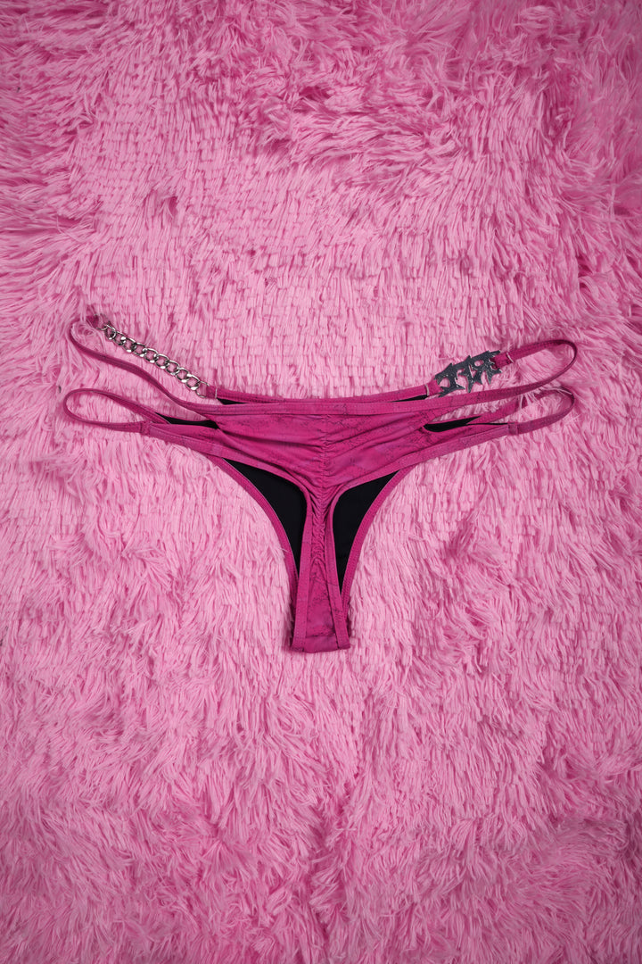 Sinful Sweetheart Chainkini Bottom in Pink