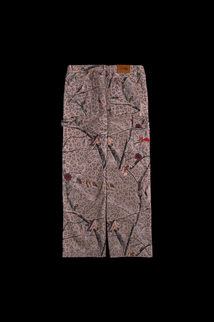 Concrete Forest Work Wear Pants in Real Leopard Camo